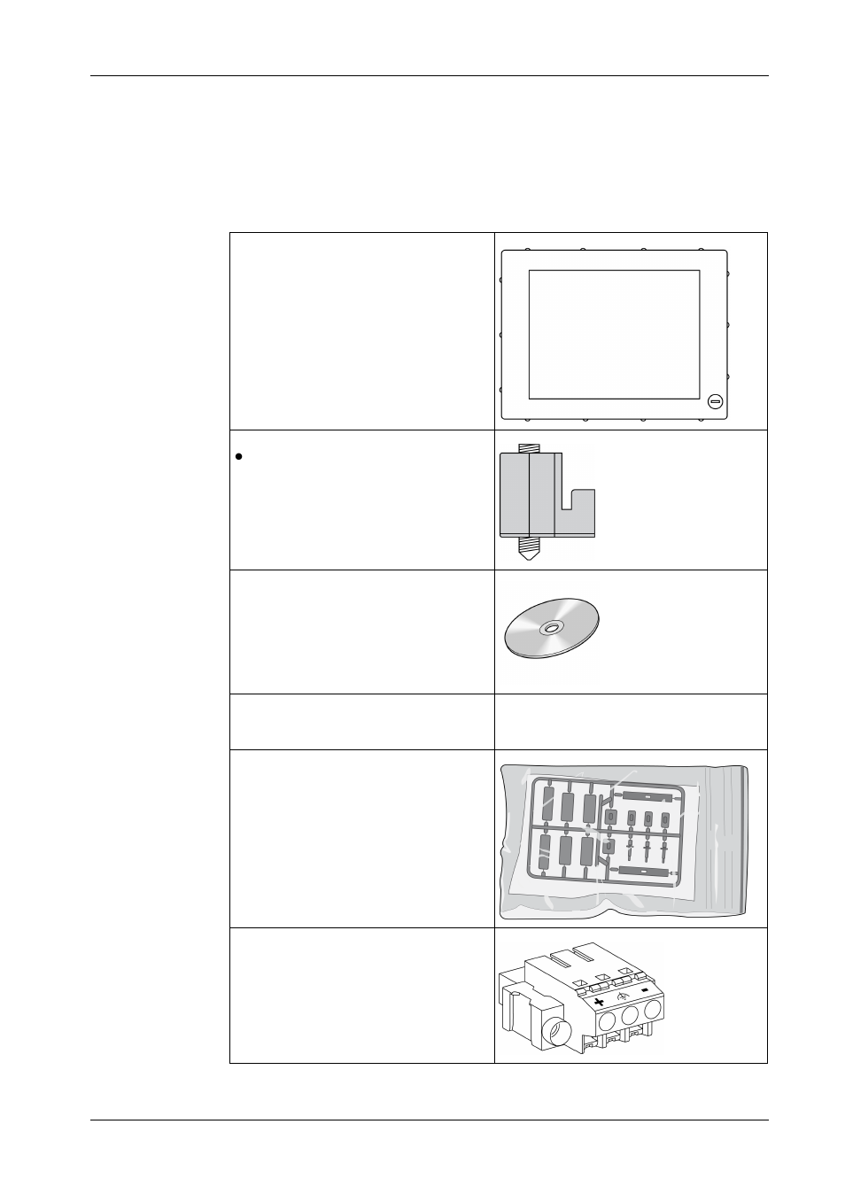 Package contents | Proface PS4800 - 19 Panel PC" User Manual | Page 28 / 102