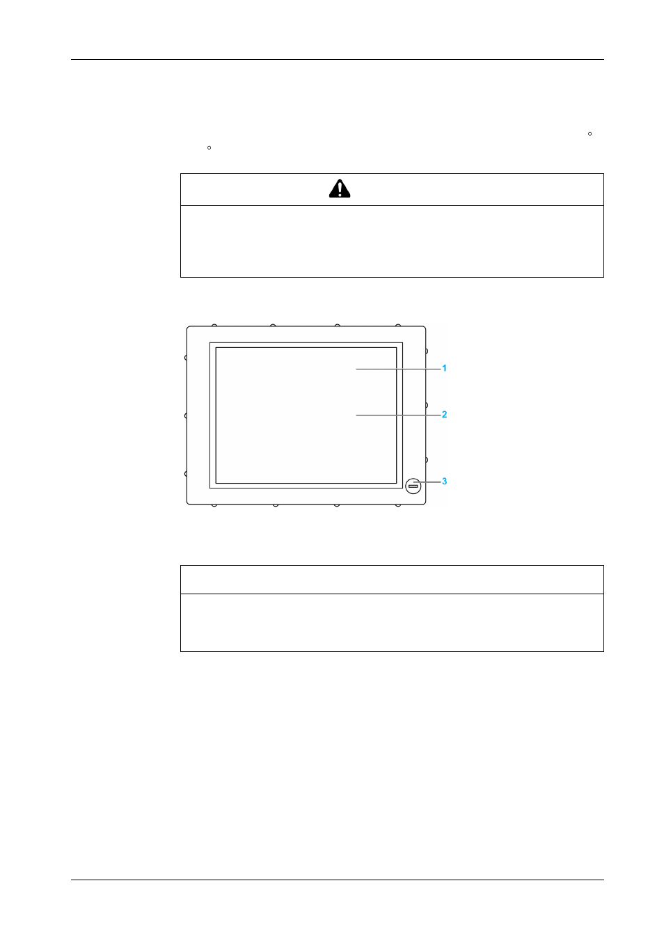 Industrial personal computer 15" description, Warning, Notice | Proface PS4800 - 19 Panel PC" User Manual | Page 30 / 102