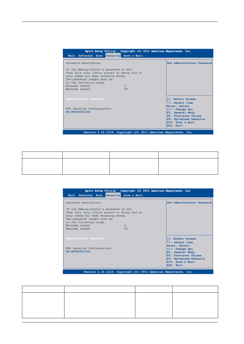 Security menu | Proface PS4800 - 19 Panel PC" User Manual | Page 101 / 194