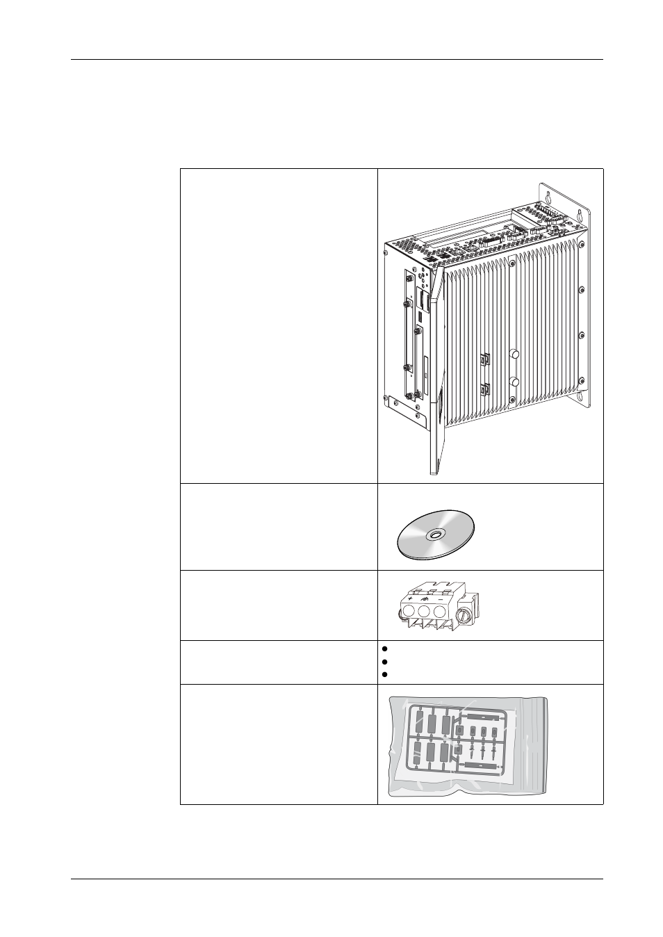 Package contents | Proface PS4800 - 19 Panel PC" User Manual | Page 26 / 136