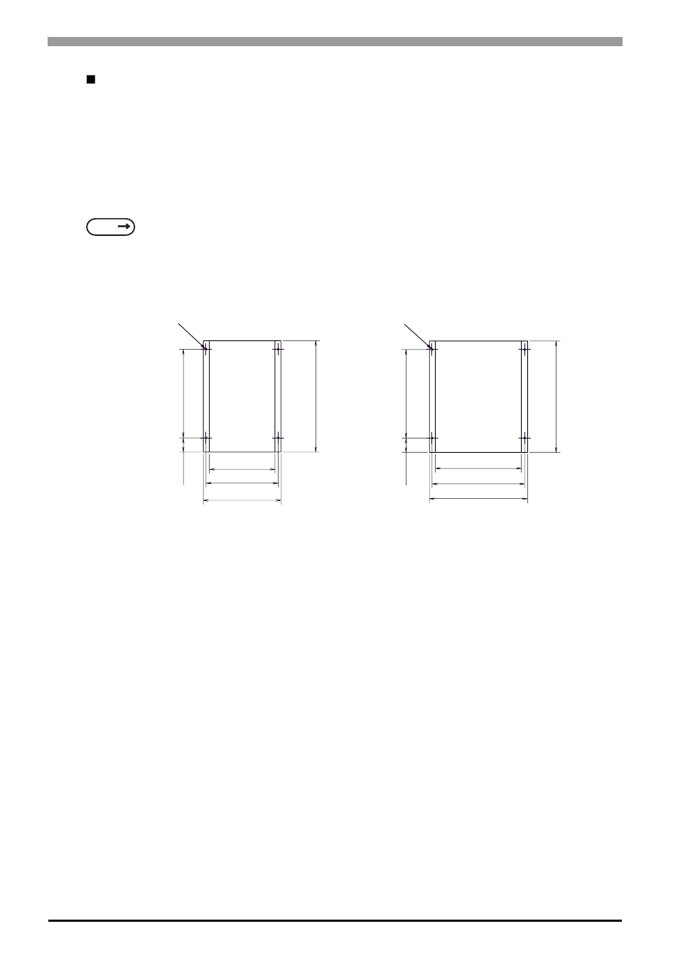 Dimension of the screw holes | Proface APL3000B - Node Box PC User Manual | Page 145 / 151