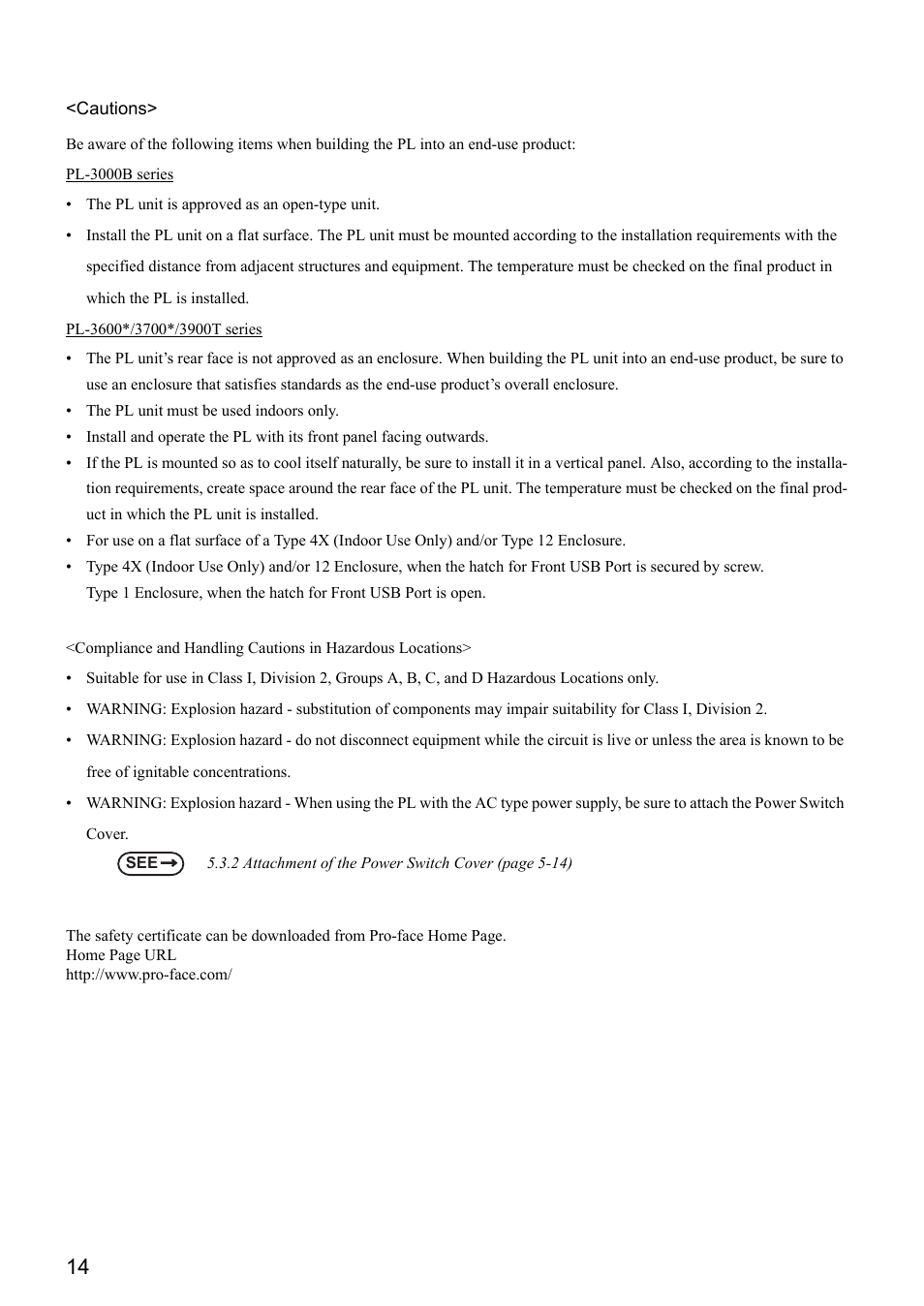 Proface APL3000B - Node Box PC User Manual | Page 15 / 151