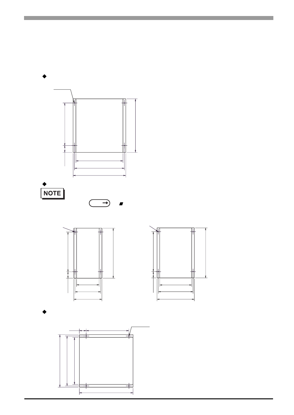 4 dimensions of the screw holes, 4 dimensions of the screw holes -7 | Proface APL3000B - Node Box PC User Manual | Page 70 / 151