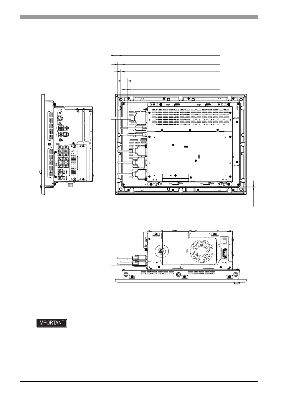 3 cable attached dimensions, 3 cable attached dimensions -14 | Proface APL3000B - Node Box PC User Manual | Page 77 / 151