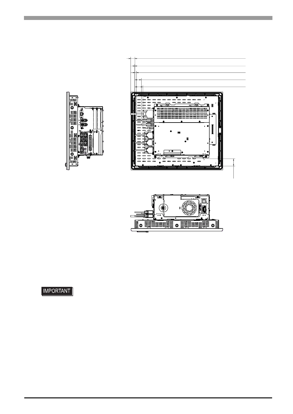 3 cable attached dimensions, 3 cable attached dimensions -27 | Proface APL3000B - Node Box PC User Manual | Page 90 / 151