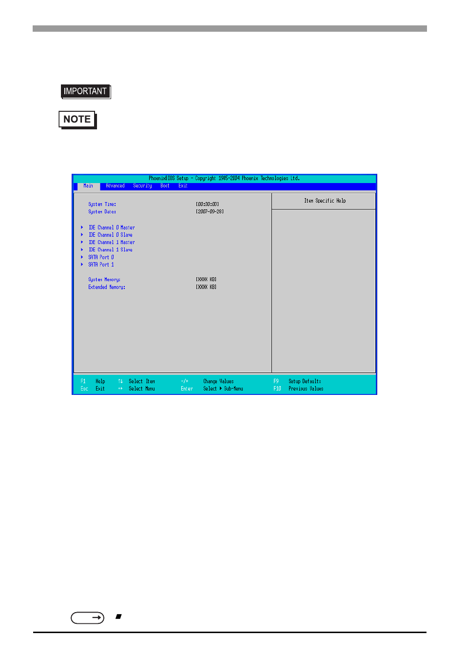 2 system parameters setting, 1 main, 2 system parameters setting -4 | 1 main -4, 4 2.2 system parameters setting | Proface APL3000B - Node Box PC User Manual | Page 35 / 141