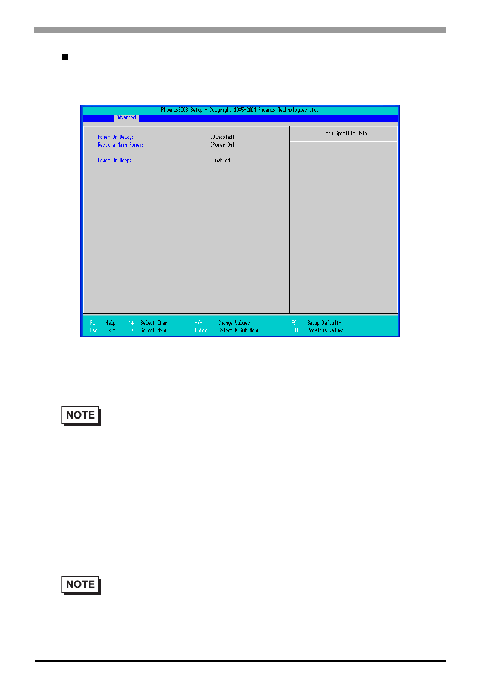 Power-on configuration | Proface APL3000B - Node Box PC User Manual | Page 43 / 141