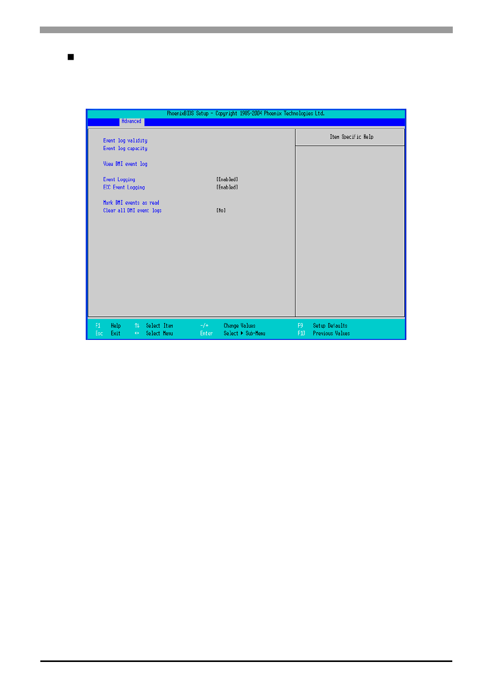 Dmi event logging | Proface APL3000B - Node Box PC User Manual | Page 56 / 141