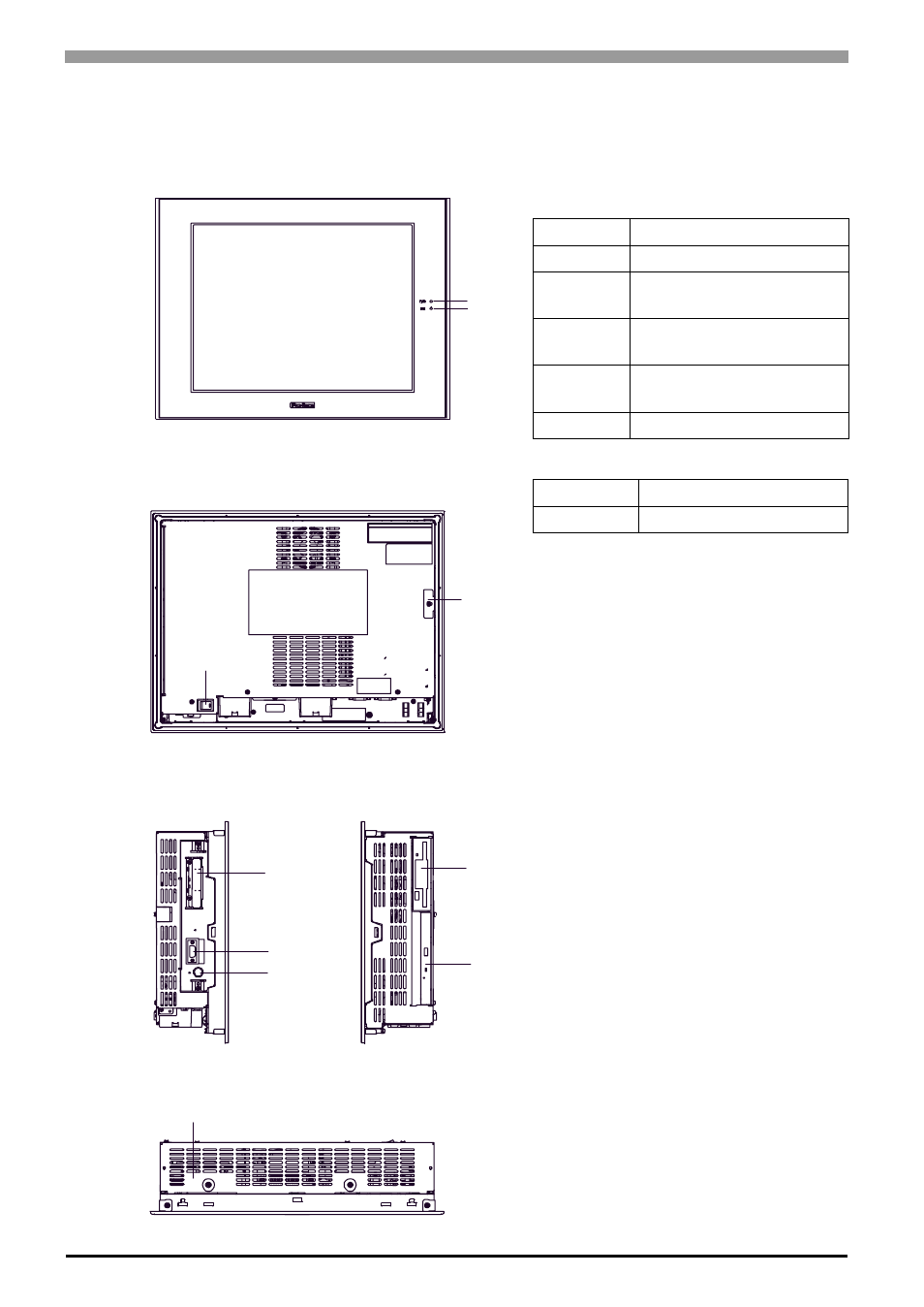 3 part names and functions, 1 ps-3710a series, 3 part names and functions -4 | 1 ps-3710a series -4, 4 1.3 part names and functions | Proface APL3000B - Node Box PC User Manual | Page 17 / 76