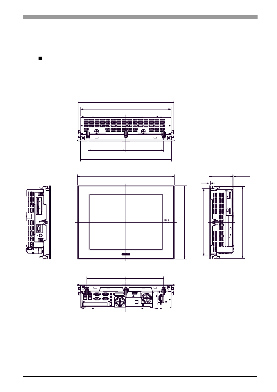 4 dimensions, 4 dimensions -19, Installation fasteners attached dimensions | Proface APL3000B - Node Box PC User Manual | Page 40 / 76