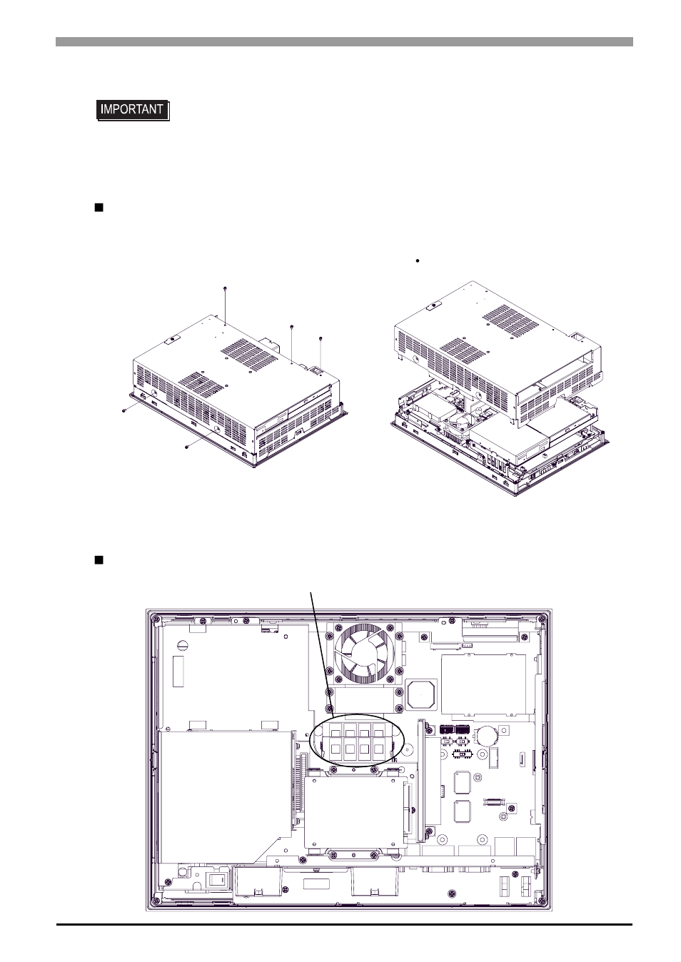 1 removal/attachment the rear cover, 2 ps-a internal view, 1 removal/attachment the rear cover -7 | 2 ps-a internal view -7 | Proface APL3000B - Node Box PC User Manual | Page 50 / 76