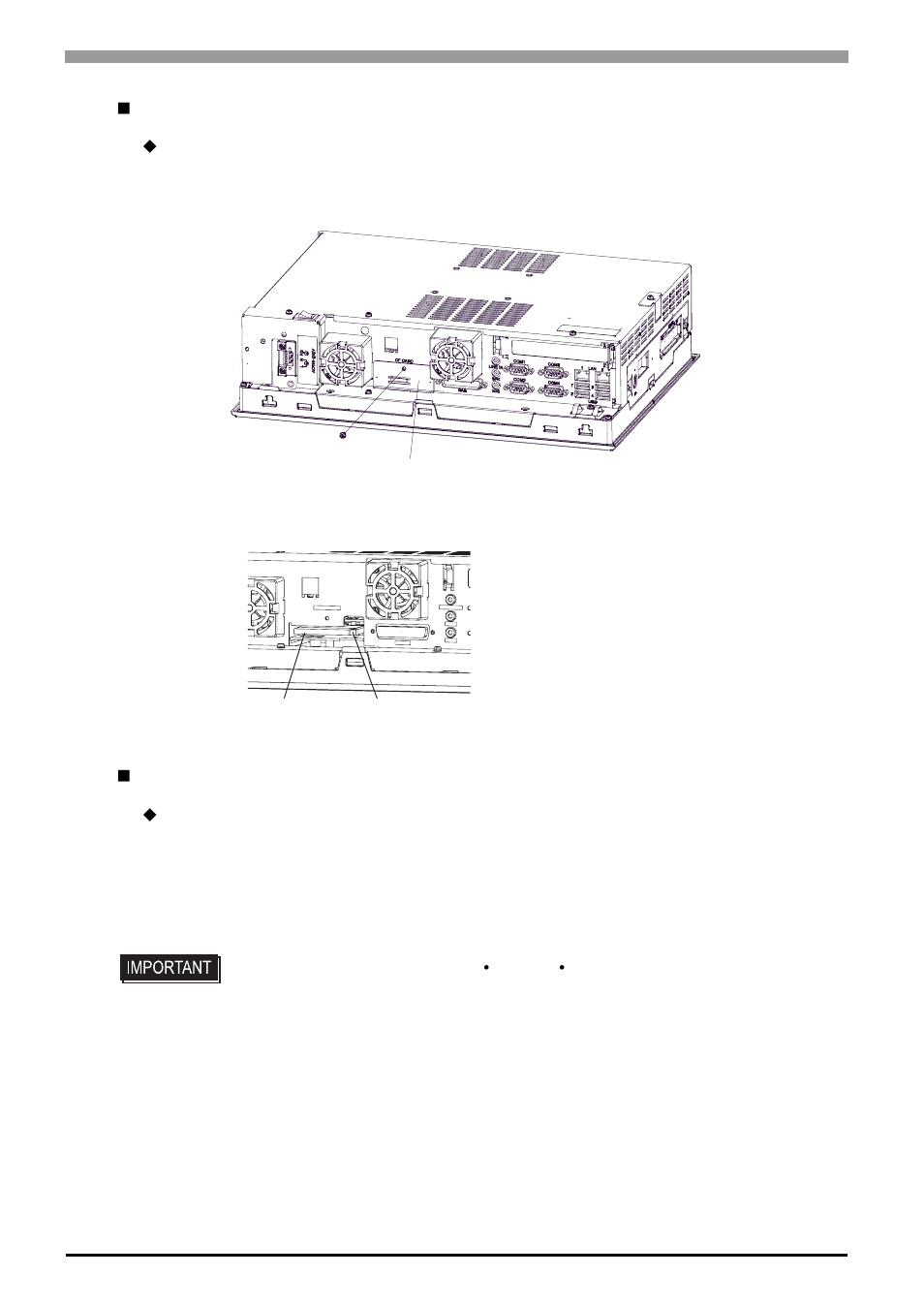 When inserting the cf card, Removing the cf card | Proface APL3000B - Node Box PC User Manual | Page 57 / 76