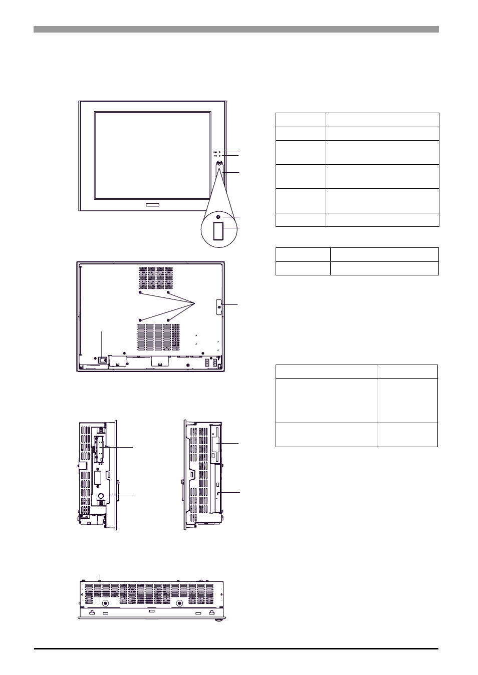 3 part names and functions, 1 ps-3710a series, 1 ps-3710a | Part names and functions, 6 1.3 part names and functions | Proface APL3000B - Node Box PC User Manual | Page 21 / 111
