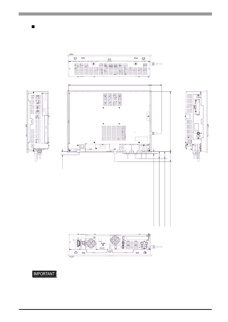 Cable attached dimensions | Proface APL3000B - Node Box PC User Manual | Page 46 / 111