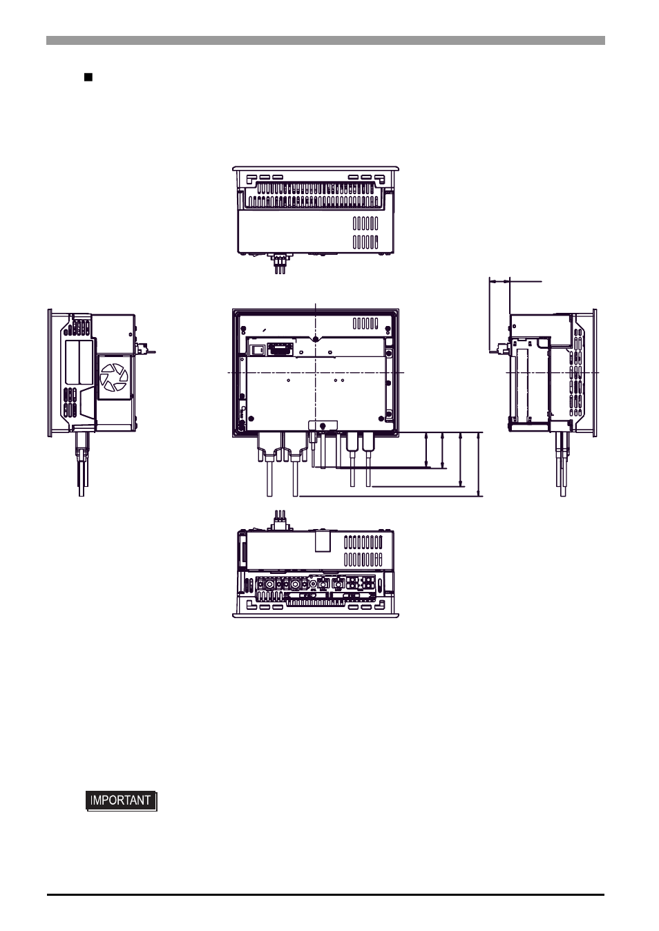 Cable attached dimensions | Proface APL3000B - Node Box PC User Manual | Page 39 / 95