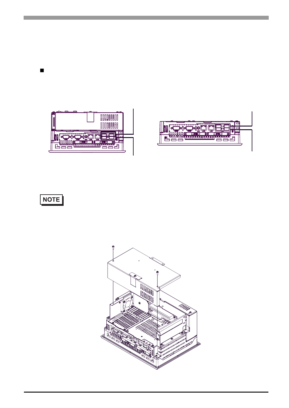 5 usb cable clamp attachment/removal, 5 usb cable clamp attachment/removal -15, Usb cable clamp attachment/removal | Proface APL3000B - Node Box PC User Manual | Page 72 / 95