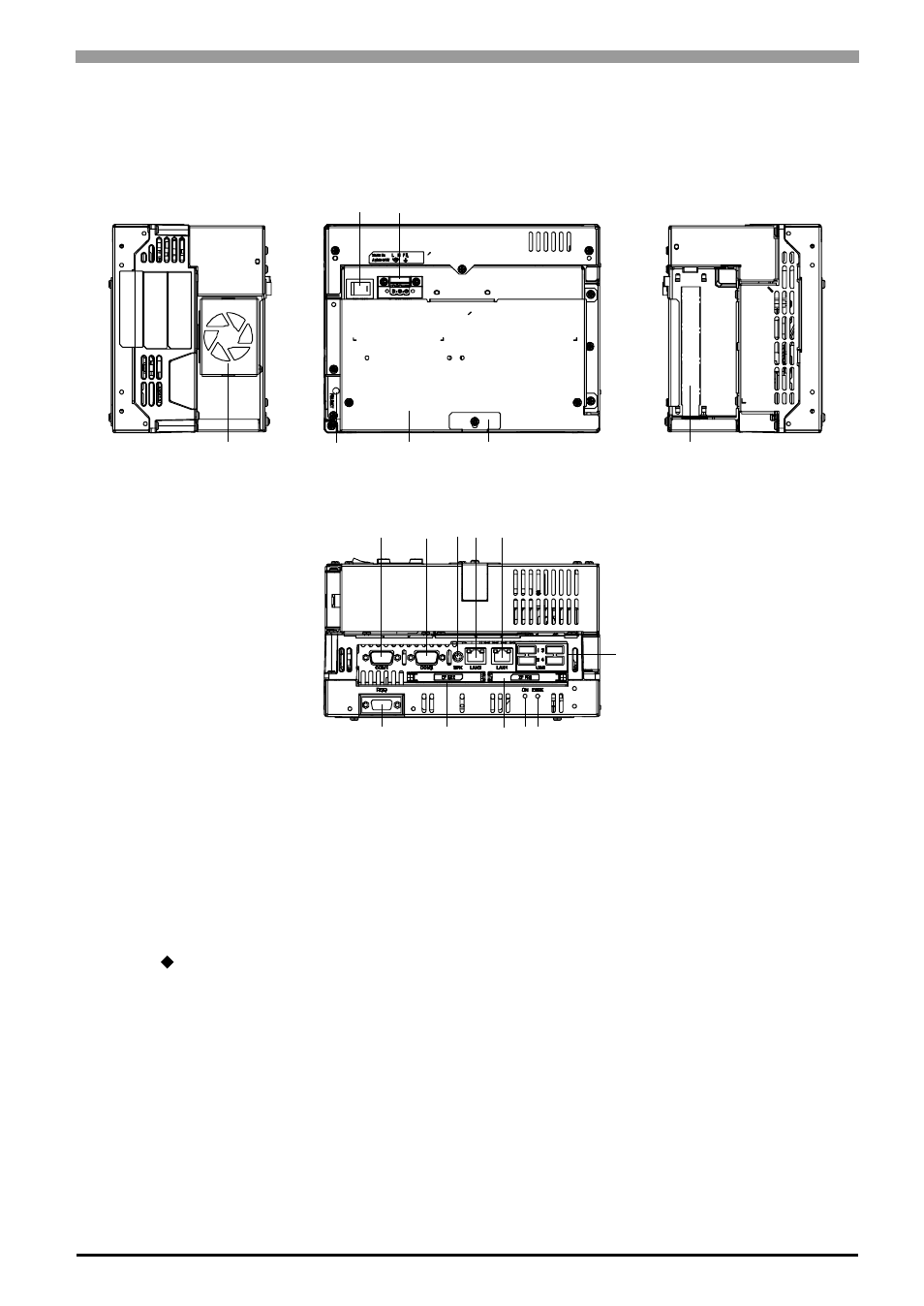 3 part names and functions, 1 ps3000-ba, 3 part names and functions -5 | 1 ps3000-ba -5, Part names and functions, 5 1.3 part names and functions | Proface APL3000B - Node Box PC User Manual | Page 18 / 83