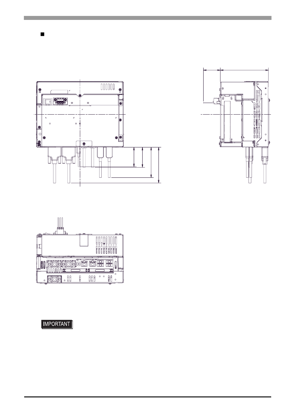 Cable attached dimensions | Proface APL3000B - Node Box PC User Manual | Page 40 / 83