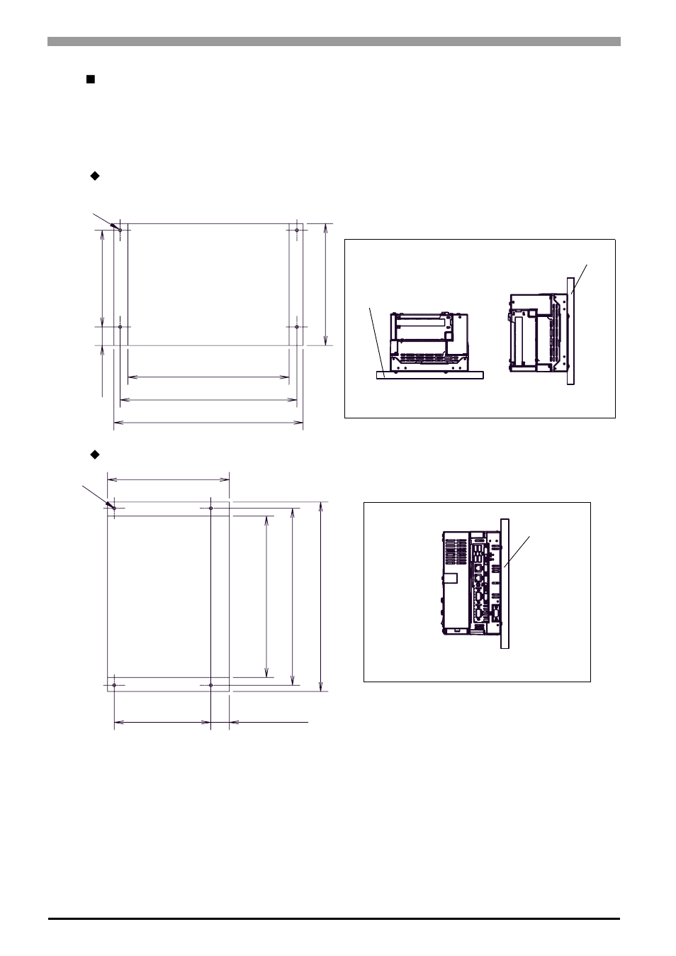 Dimensions of the screw holes | Proface APL3000B - Node Box PC User Manual | Page 41 / 83