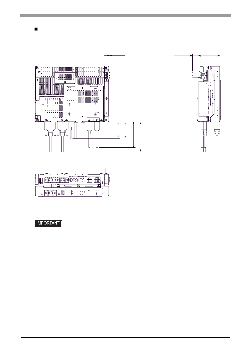 Cable attached dimensions | Proface APL3000B - Node Box PC User Manual | Page 54 / 83