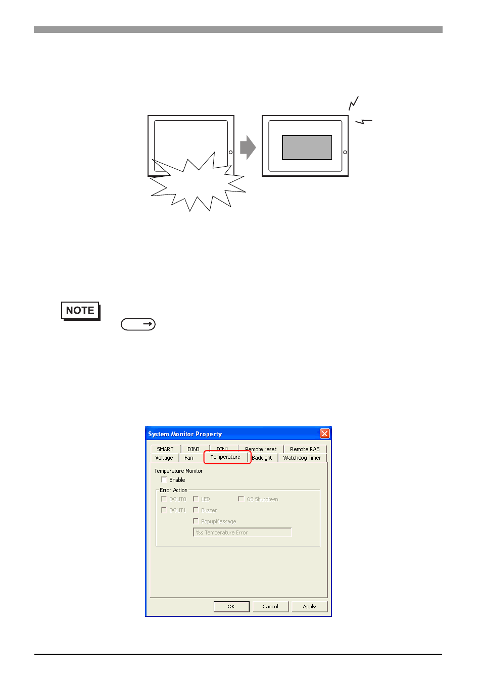 3 monitoring the ps-a status, 1 description, 2 setup procedure | 3 monitoring the ps-a status -10, 2 setup procedure -10, Monitoring the ps-a status, 10 6.3 monitoring the ps-a status | Proface APL3000B - Node Box PC User Manual | Page 111 / 171