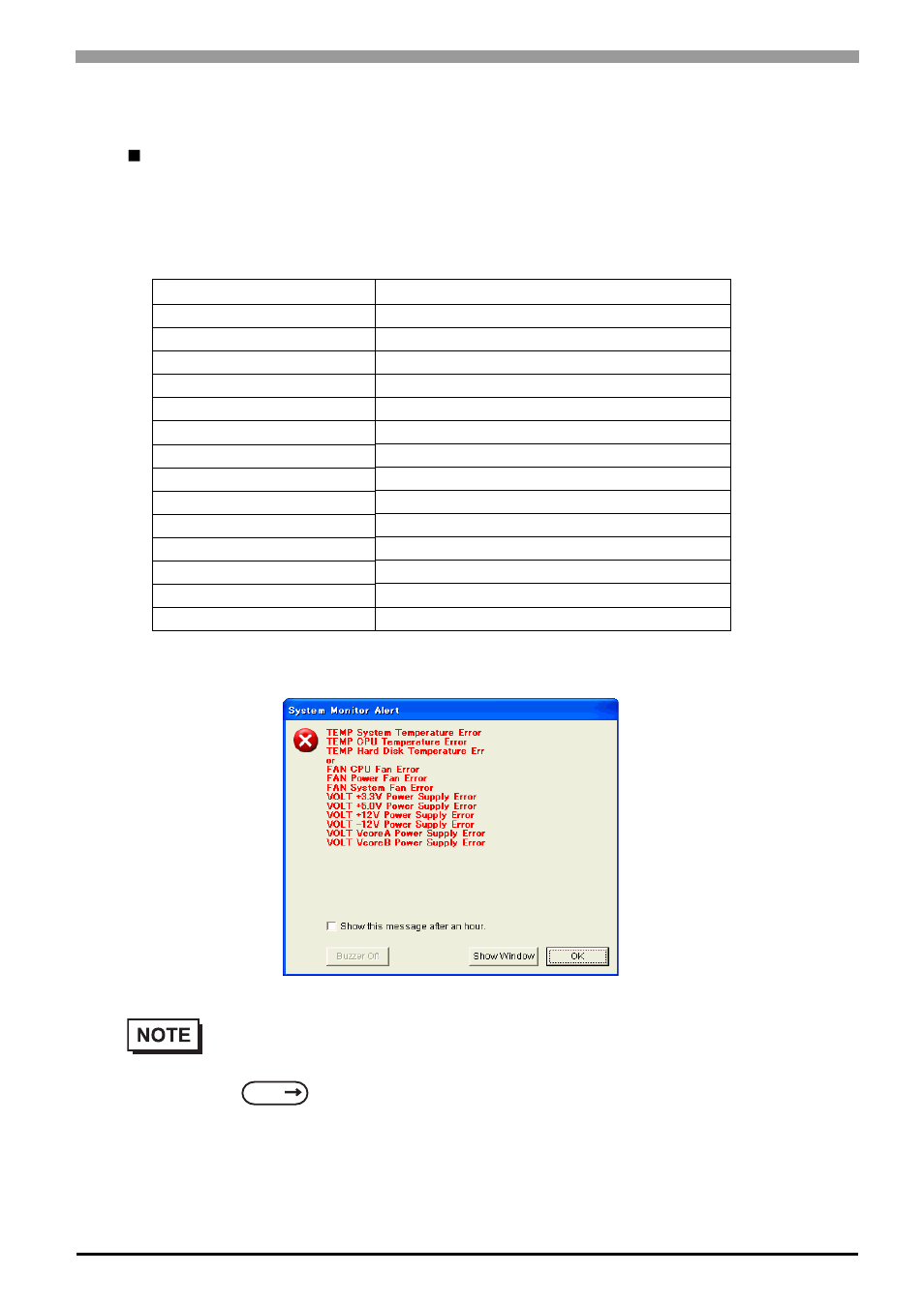 10 error messages, 10 error messages -35, Error messages | Alarm pop-up messages | Proface APL3000B - Node Box PC User Manual | Page 136 / 171