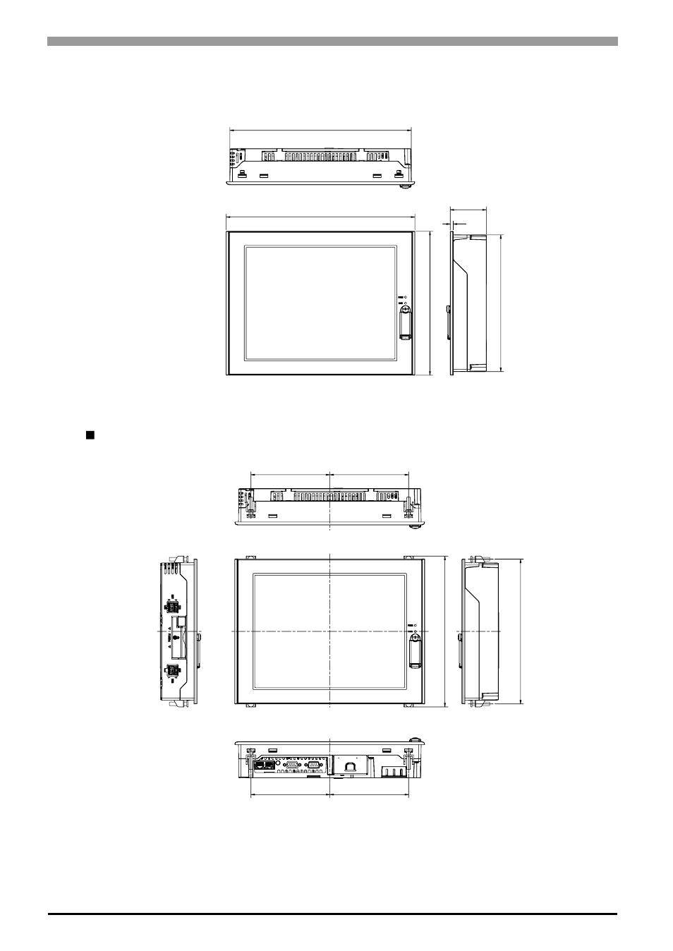 2 ps-3651a external dimensions, 2 ps-3651a external dimensions -12, Dimensions with installation fasteners | Proface APL3000B - Node Box PC User Manual | Page 35 / 171