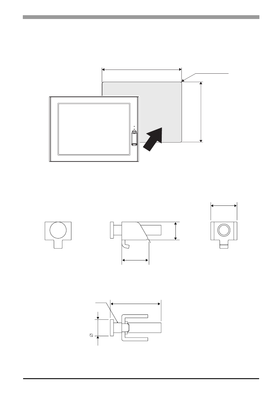 3 panel cut dimensions, 4 installation fasteners, 3 panel cut dimensions -13 | 4 installation fasteners -13 | Proface APL3000B - Node Box PC User Manual | Page 36 / 171