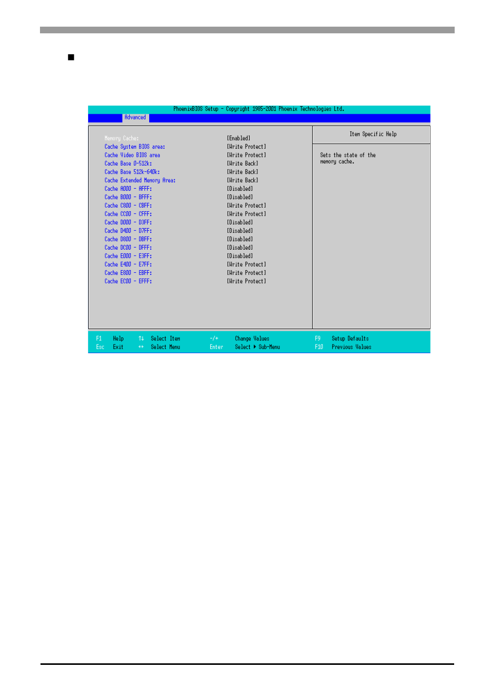 Cache memory | Proface APL3000B - Node Box PC User Manual | Page 72 / 171