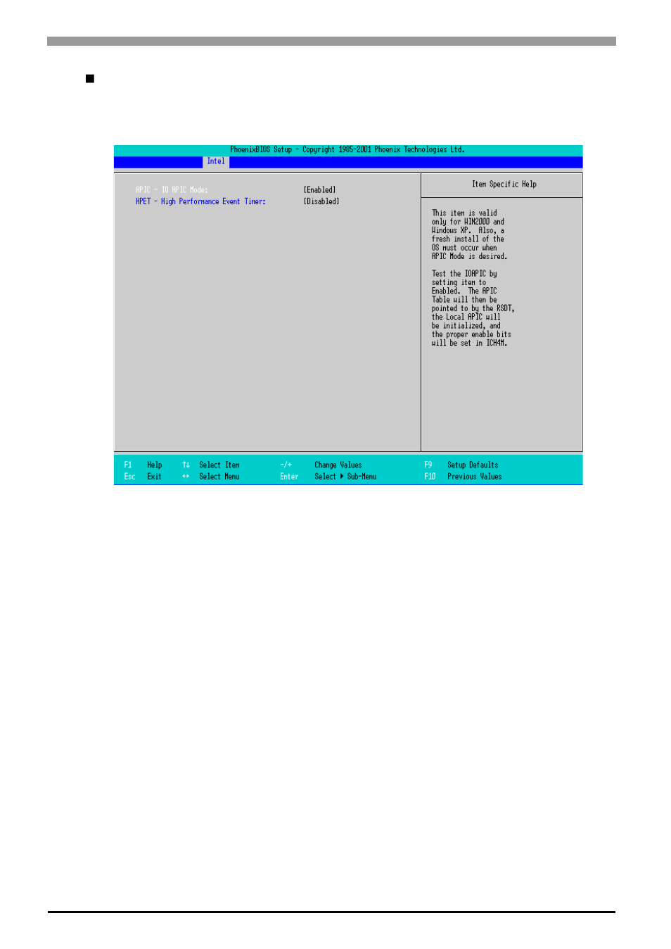 Acpi control sub-menu | Proface APL3000B - Node Box PC User Manual | Page 83 / 171