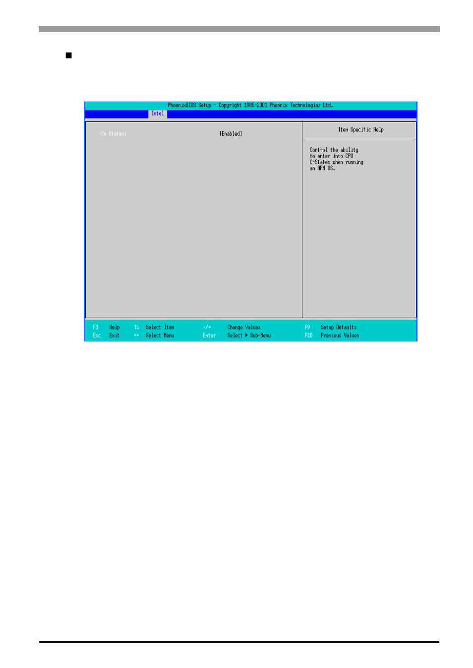 Apm control sub-menu | Proface APL3000B - Node Box PC User Manual | Page 84 / 171