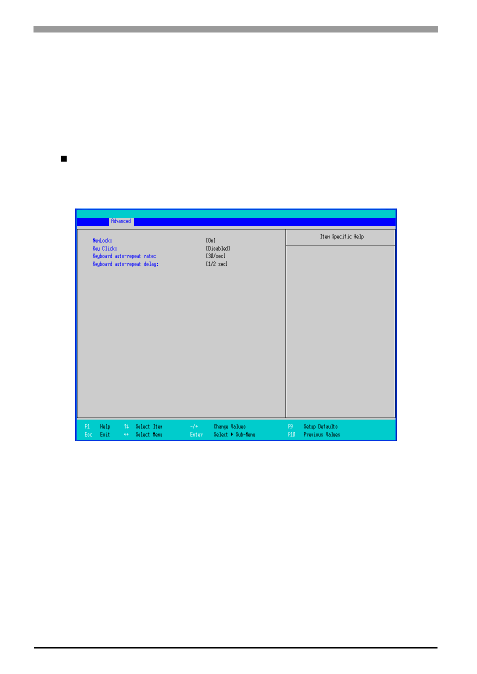 Keyboard features | Proface APL3000B - Node Box PC User Manual | Page 35 / 109