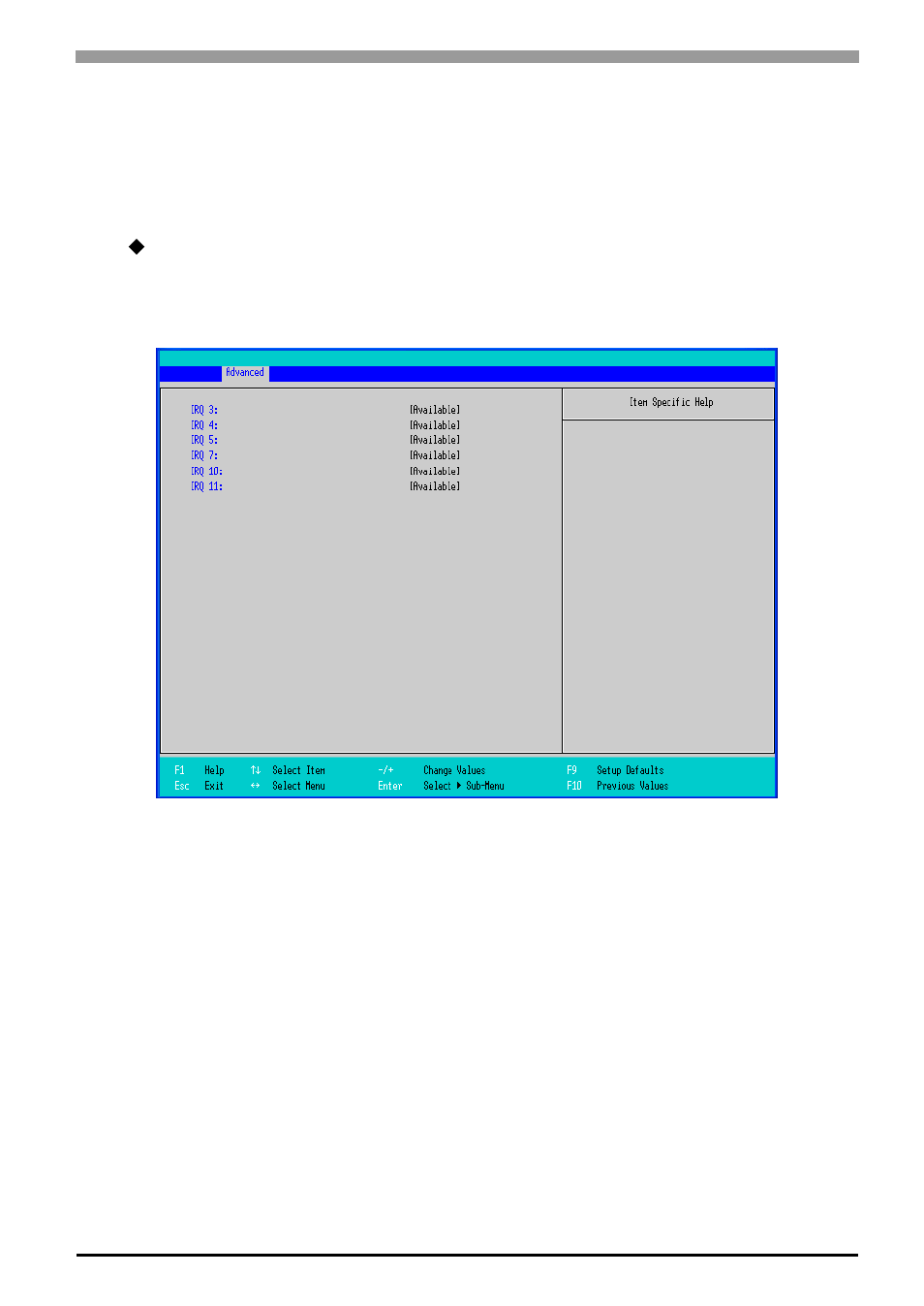 Pci/pnp isa irq resource exclusion | Proface APL3000B - Node Box PC User Manual | Page 38 / 109