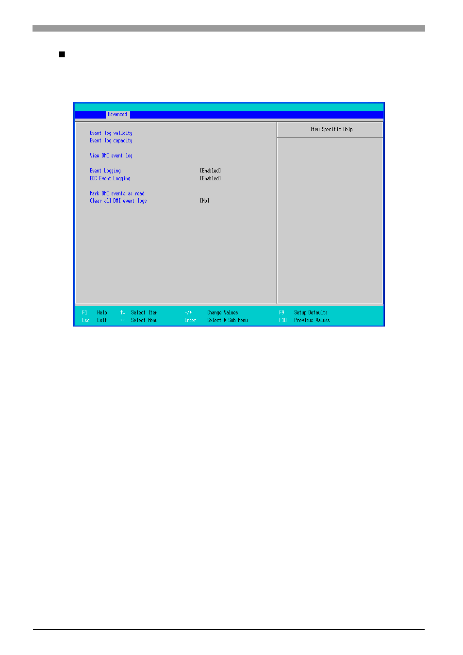 Dmi event logging | Proface APL3000B - Node Box PC User Manual | Page 39 / 109