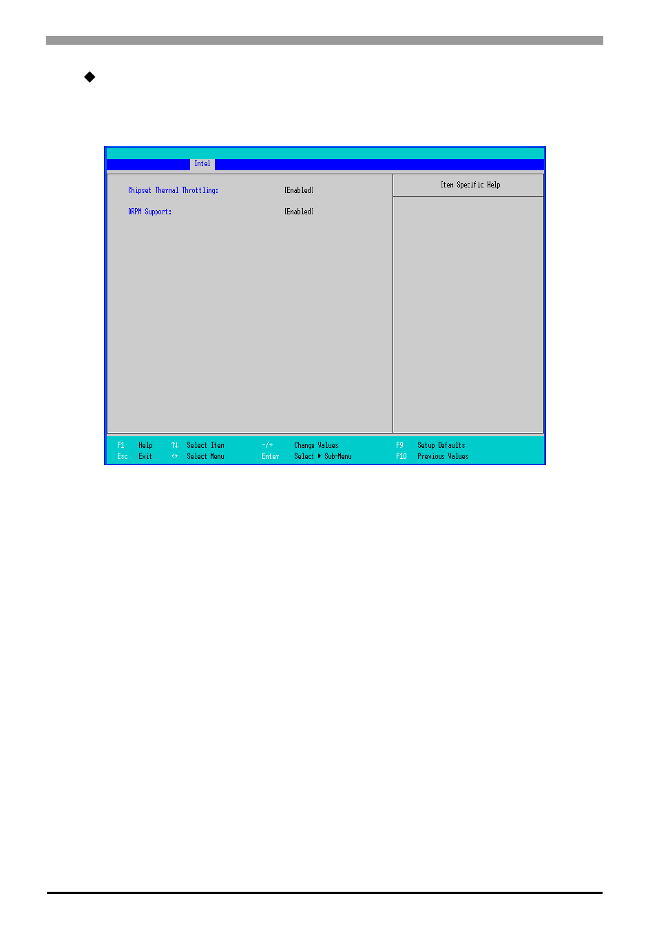 Mch power management sub-menu | Proface APL3000B - Node Box PC User Manual | Page 43 / 109