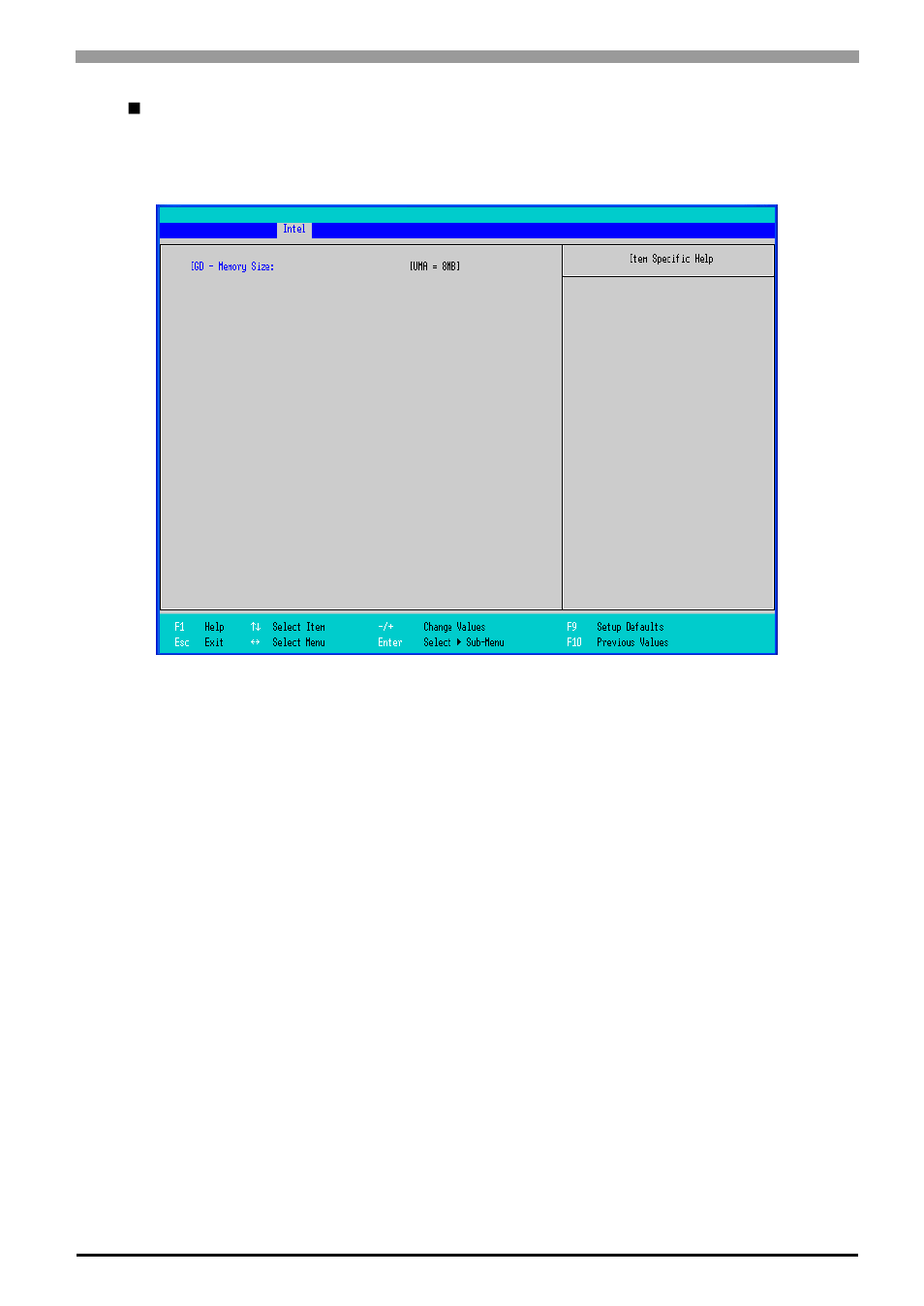 Video (intel igd) control sub-menu | Proface APL3000B - Node Box PC User Manual | Page 44 / 109