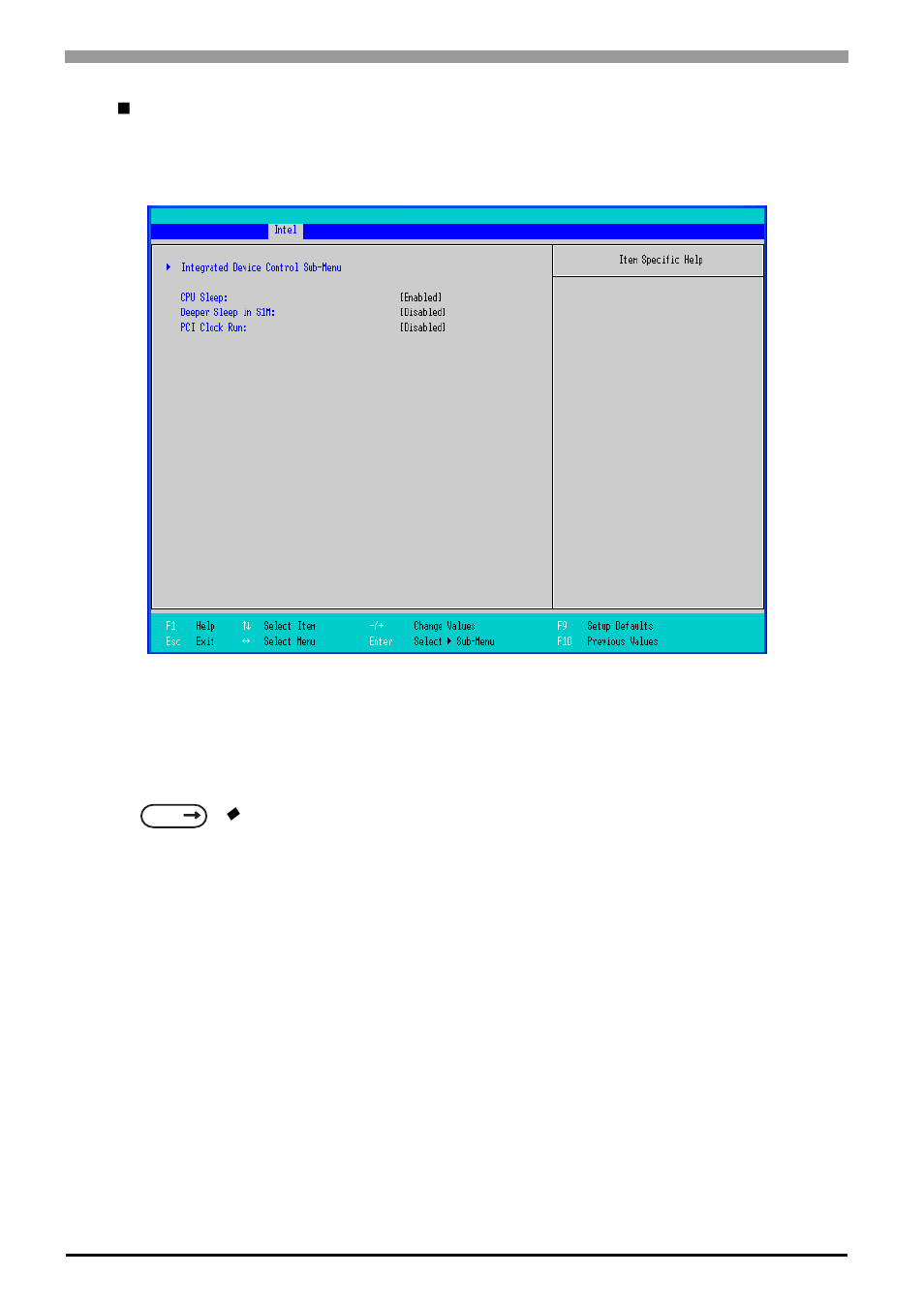 Ich control sub-menu | Proface APL3000B - Node Box PC User Manual | Page 45 / 109