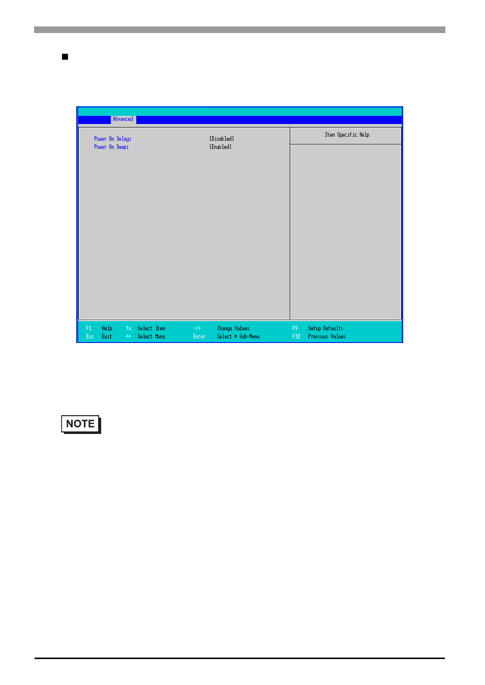 Power-on configuration | Proface APL3000B - Node Box PC User Manual | Page 33 / 107