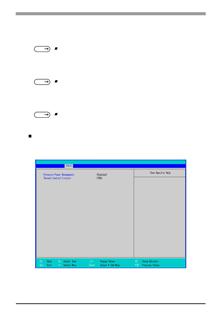 Cpu control sub-menu | Proface APL3000B - Node Box PC User Manual | Page 39 / 107