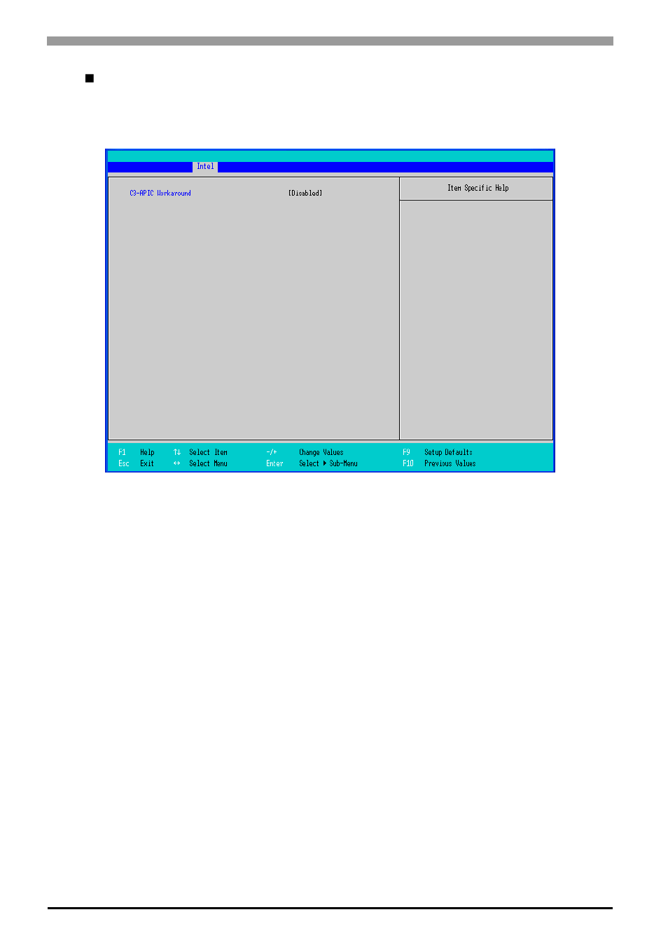 Workaround control sub-menu | Proface APL3000B - Node Box PC User Manual | Page 47 / 107