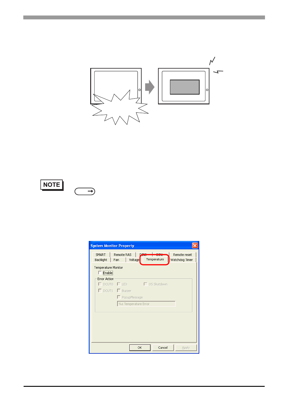 3 monitoring the ps-a status, 1 description, 2 setup procedure | 3 monitoring the ps-a status -11, 2 setup procedure -11, Monitoring the ps-a status, 11 3.3 monitoring the ps-a status | Proface APL3000B - Node Box PC User Manual | Page 62 / 107