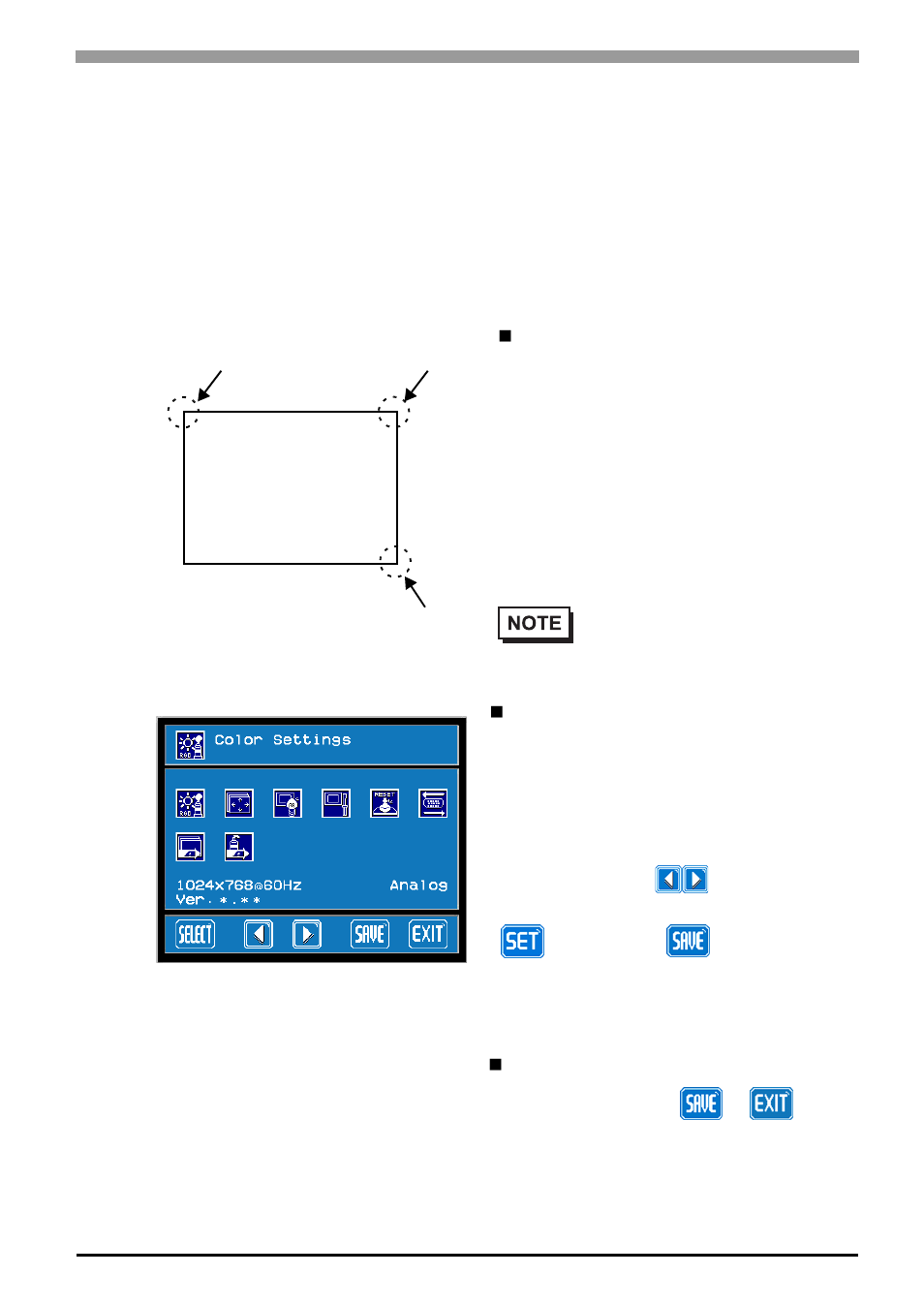 2 screen display adjustment, 1 calibration of osd display position, 2 screen display adjustment -5 | 1 calibration of osd display position -5, 5 6.2 screen display adjustment | Proface FP3900 - 19 Flat Panel" User Manual | Page 130 / 163