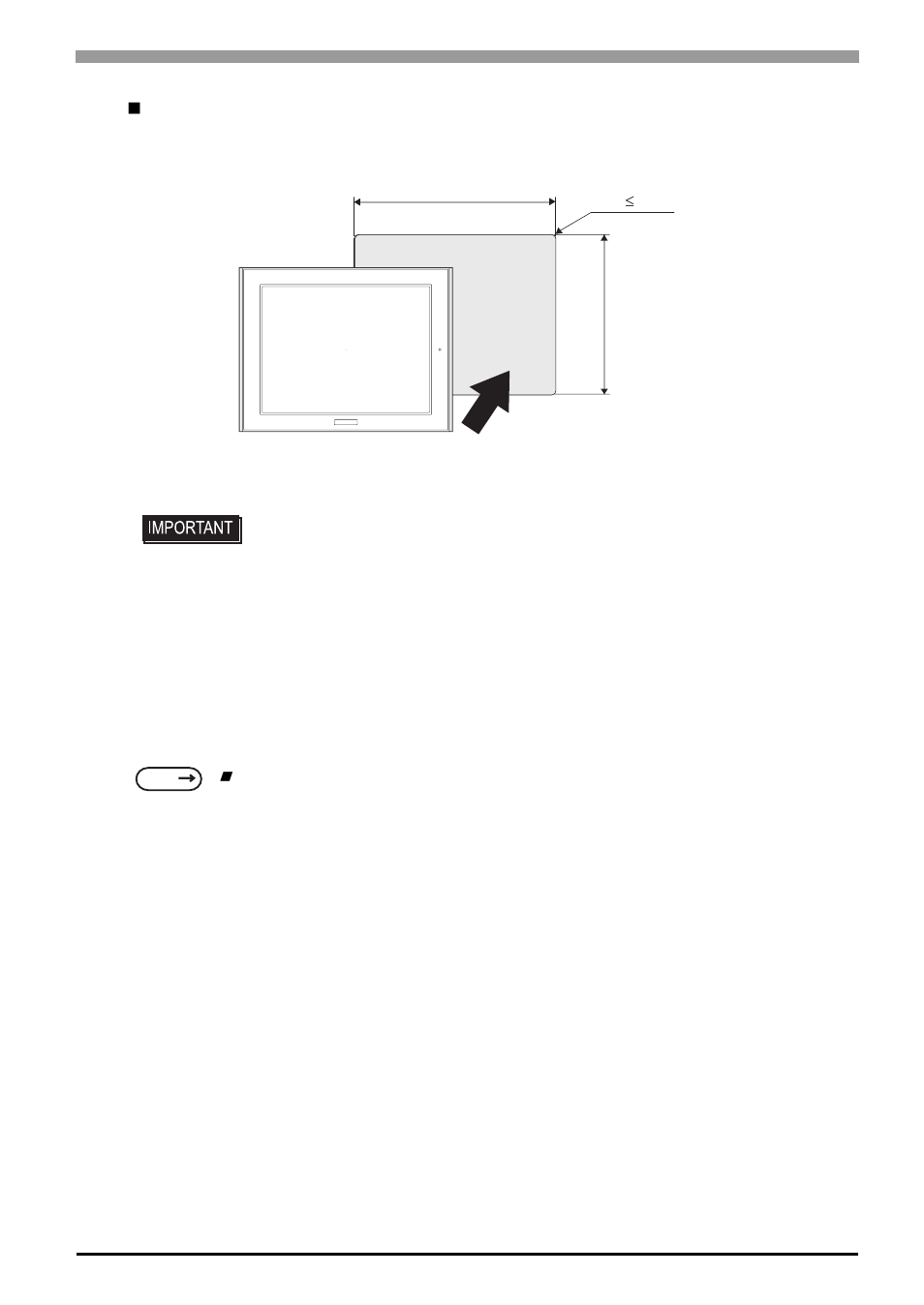 Panel cut dimensions | Proface FP3900 - 19 Flat Panel" User Manual | Page 68 / 163