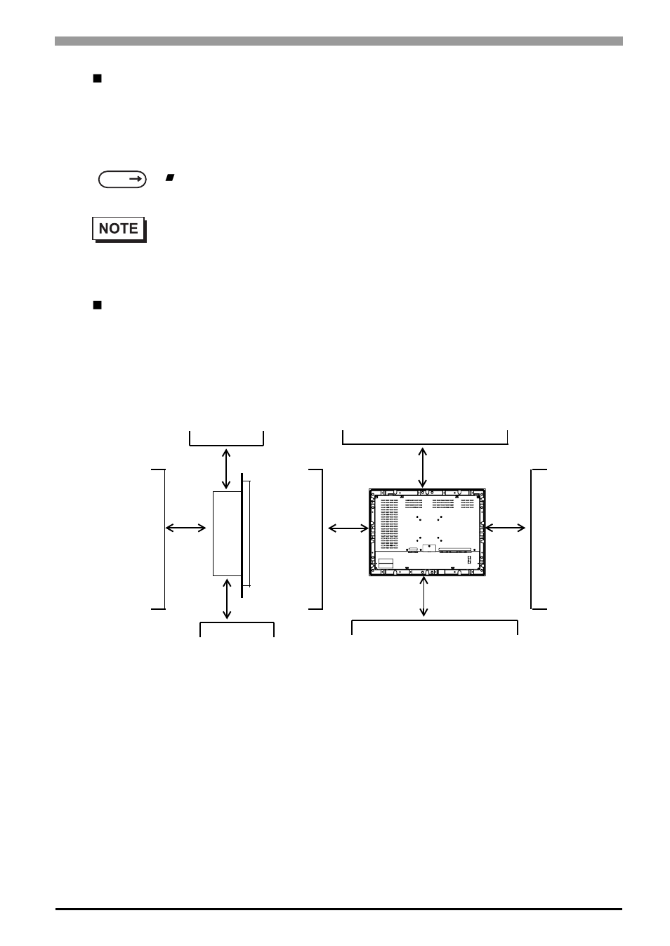 Creating a panel cut, Installation requirements | Proface FP3900 - 19 Flat Panel" User Manual | Page 48 / 103