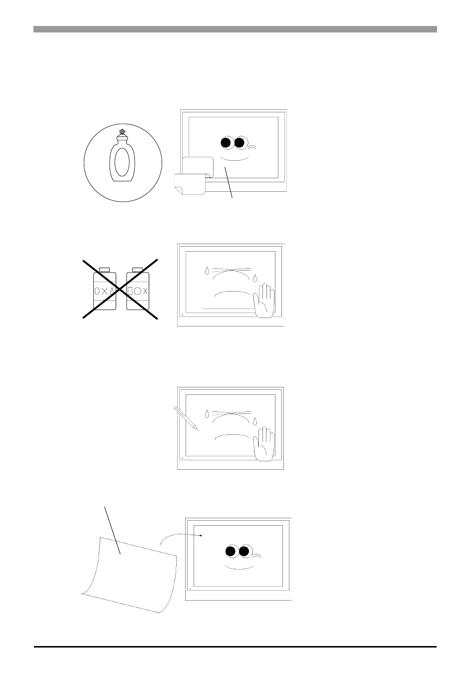 1 regular cleaning, 1 cleaning the display, 1 regular cleaning -2 | 1 cleaning the display -2, 2 10.1 regular cleaning | Proface FP3900 - 19 Flat Panel" User Manual | Page 95 / 103