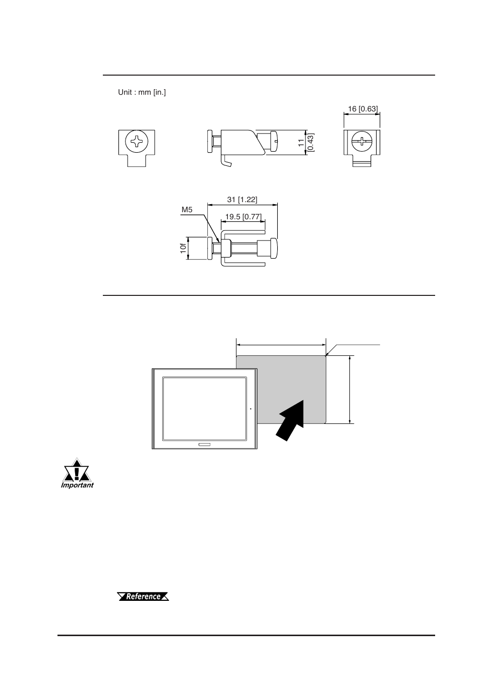 3 installation fasteners, 4 fp panel cut dimensions, 3 installation fasteners -17 | 4 fp panel cut dimensions -17, 6 fp dimensions | Proface FP3900 - 19 Flat Panel" User Manual | Page 36 / 83