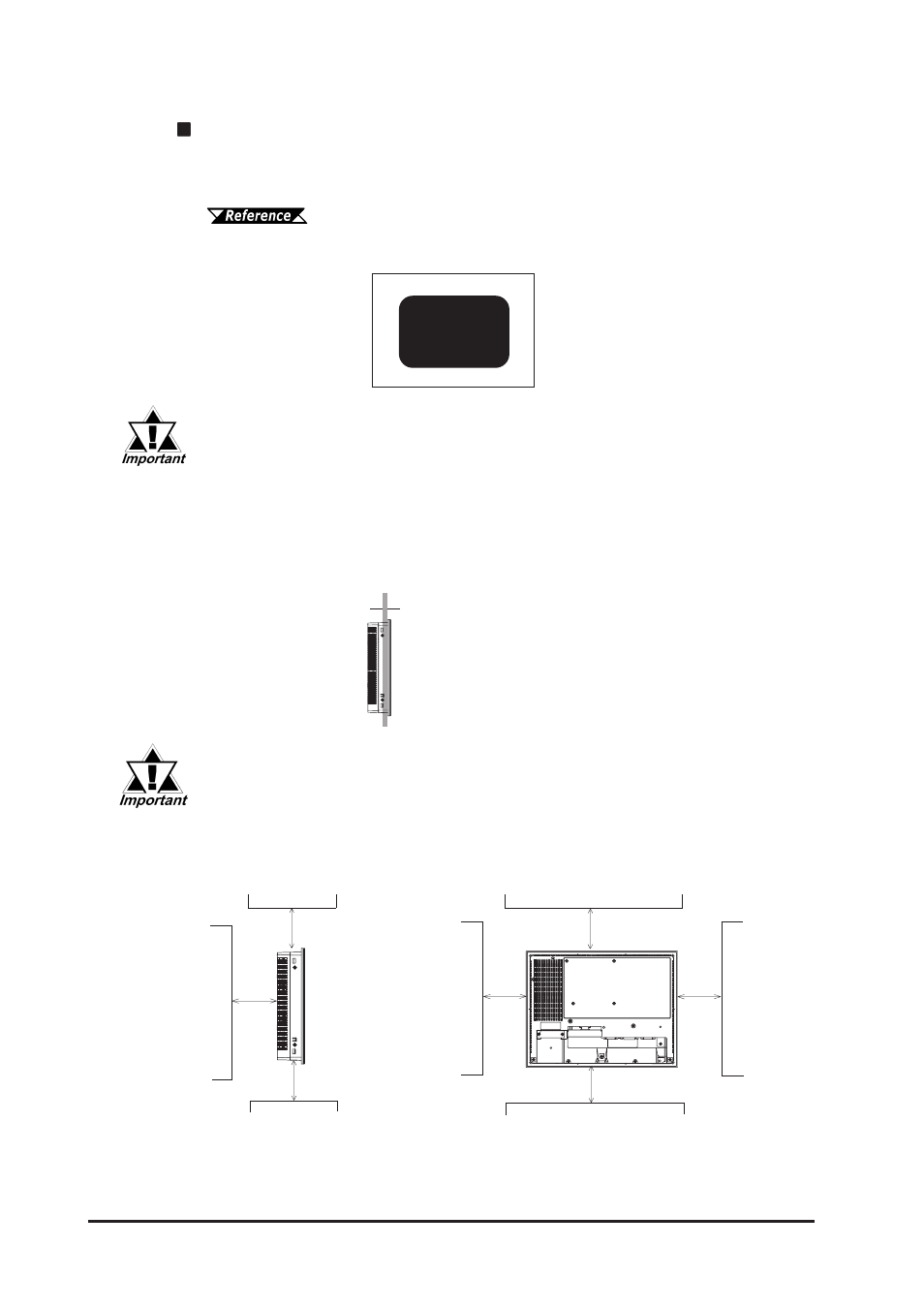 1 installation creating a panel cut | Proface FP3900 - 19 Flat Panel" User Manual | Page 39 / 83