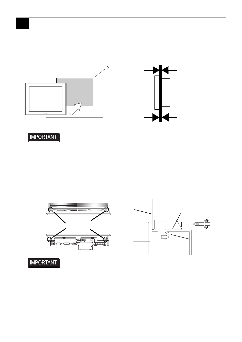 5installation | Proface FP3900 - 19 Flat Panel" User Manual | Page 12 / 22