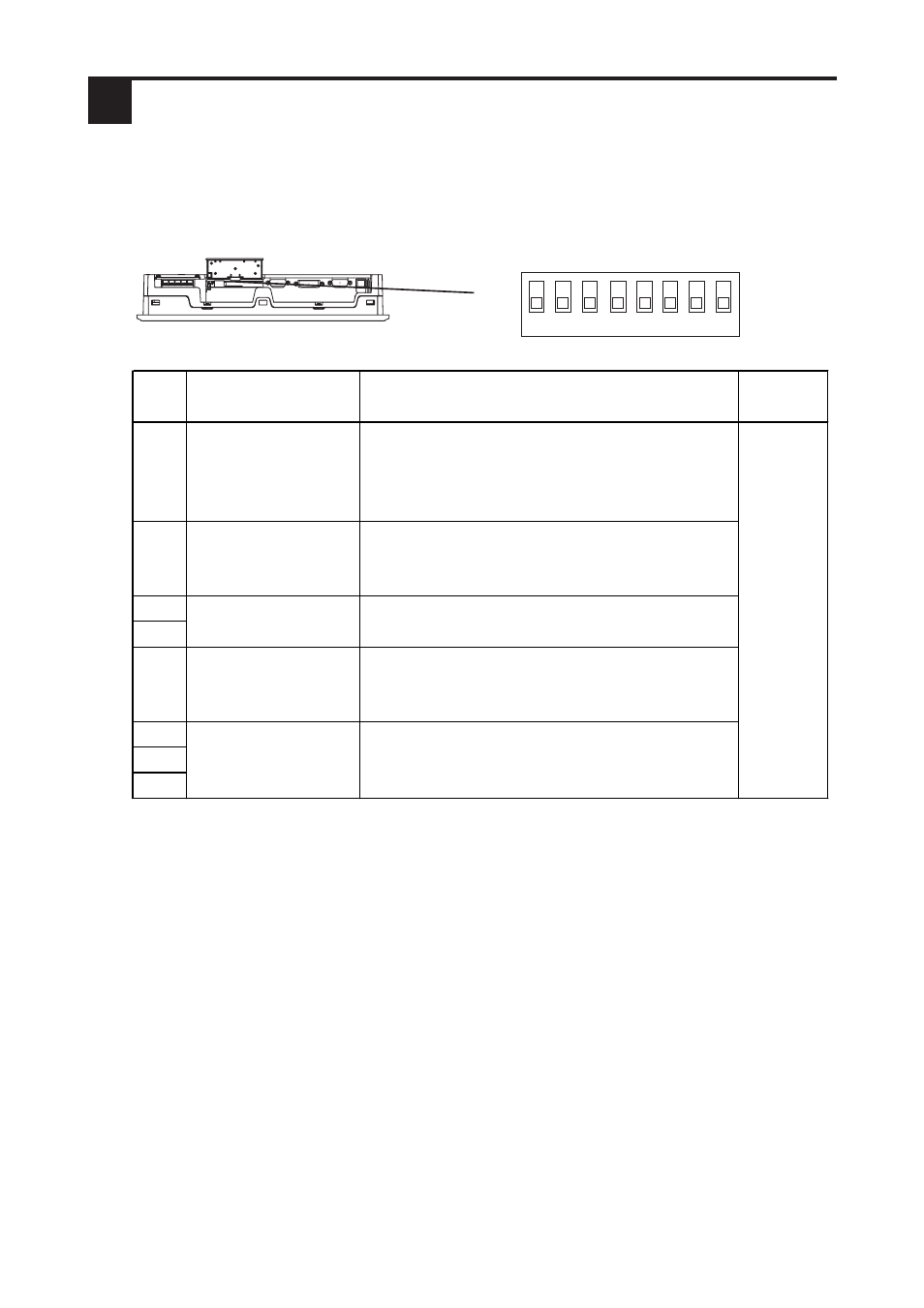 3dip switches | Proface FP3900 - 19 Flat Panel" User Manual | Page 7 / 20