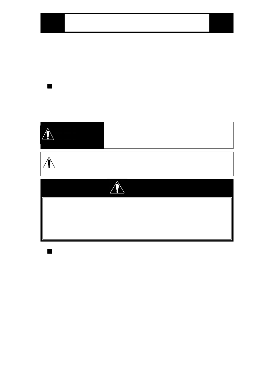 Warning, Safety precautions, Caution warning | Proface FP3900 - 19 Flat Panel" User Manual | Page 2 / 12